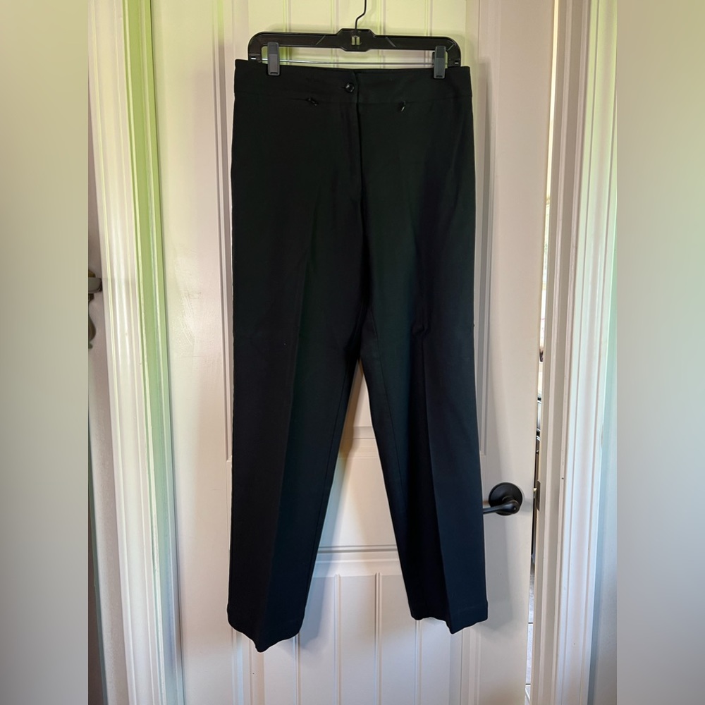Liz Claiborne Liz Sport Women’s Classic Black Slacks Size 10 Wide Leg